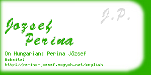 jozsef perina business card