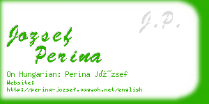 jozsef perina business card